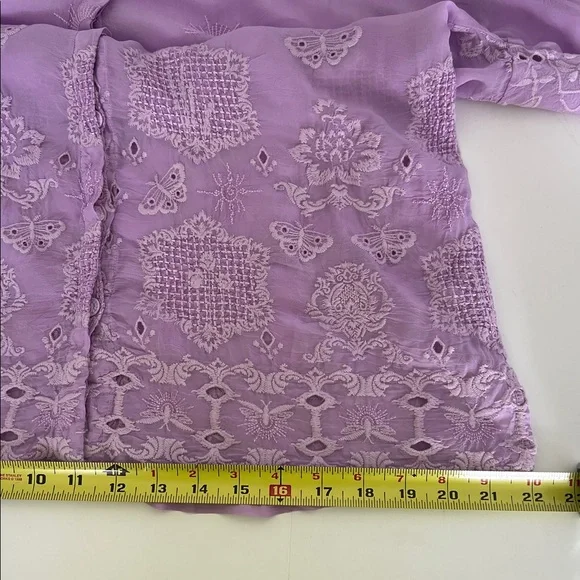 Johnny Was - Slim Audrey Embroidered Shirt - Picture 10 of 13